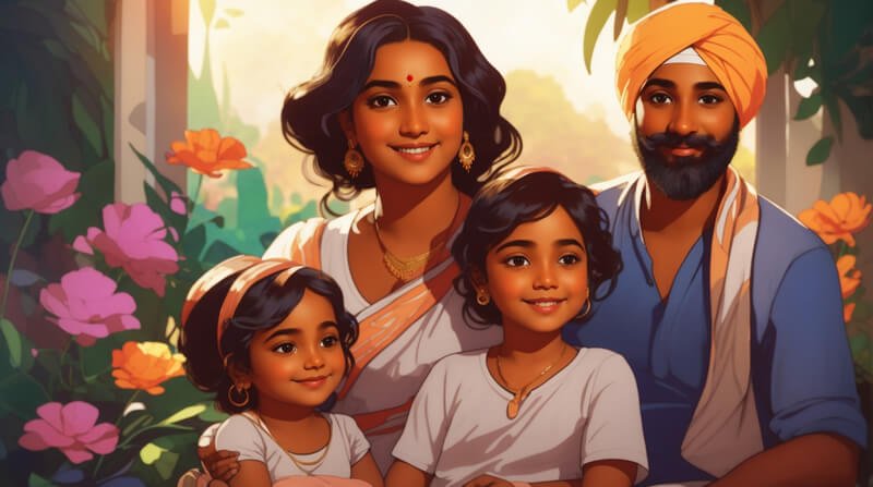 Rama and Roshan happy family - Marathi Story